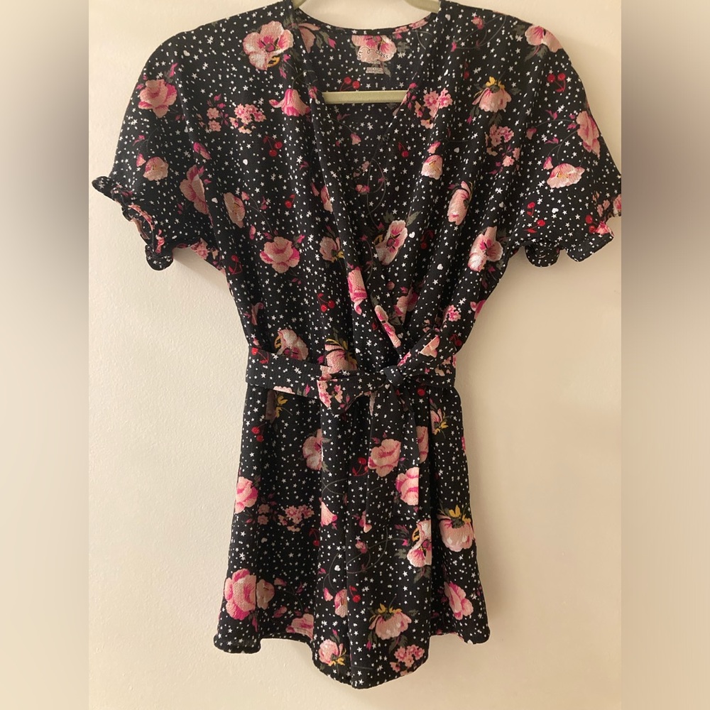 Art Class Girls Floral‎ Romper size Large